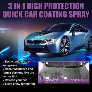 Luxury Car 1/2pcs 3 In1 Quick Coating Spray High Protection Car Shield Coating Car Paint Repair Car Exterior Restorer Ceramic Spray Coating