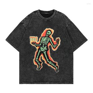 Men's T Shirts Graphic Shirt Summer 2023 Vintage Unisex High Street Oversize Anime Fashion Hip Hop Acid Wash