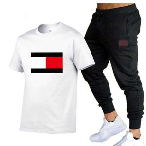 Atualizações de trajes de manga curta de verão para masculino Designer de rastreio de masculino Pontas esportivas de lazer Pontas Configurar camiseta de treinamento e roupas de curta