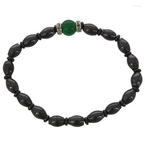 Charme Pulseiras Black Gallstone Magnetoterapia Cuidados de Saúde Perda de Peso Pulseira Proteção contra Radiação 13