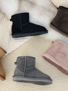 child man 54 Mini Platform Boot Designer Woman Winter Ankle Australia Snow Boots Sheepskin Cowskin Real Leather Warm Fluffy Booties With Fur