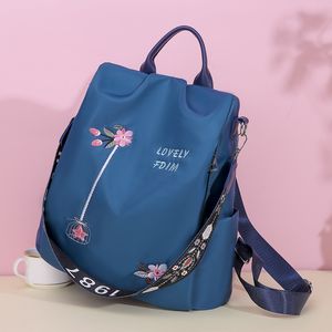 wholesale women shoulder bag 3 colors outdoor light soft leisure travel backpack daily Joker Oxford student backpacks this year popular embroidered handbag 944#