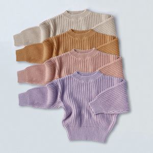 Pullover Autumn Children Sweaters Kids Knit Wear Kids Stickovers Topps Baby Girl Boy Sweaters Spring Kids Sweaters 230906