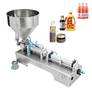 Máquina de enchimento de pasta, pistão pneumático, máquina de enchimento de líquido, shampoo, loção, creme, mel, suco, molho, geléia, gel, 110v, 220v