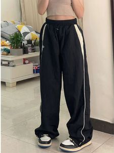 Womens Pants Capris Joggers Y2k Striped Print Streetwear Flare Parachute Cargos Casual Loose Y2K Baggy Sweatpants Harajuku Chic Fashion 230905