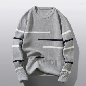 Erkek Sweaters Erkekler Örme Mürettebat Boyun Külot Sıcak İnce Uzun Kollu Kazak Sıradan Toplar T-Shirt Sonbahar Kış Moda Sokak Giyim Üstü