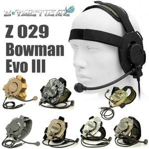 Taktisk hörlurar Z Tactical Bowman Evo III -headset Soffair Militär hörlurar Earphone Ztac Airsoft Headsets Z029 230906