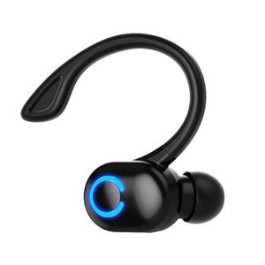 S10 Drahtlose Bluetooth-Einzelkopfhörer BT 5.0-Ohrhörer mit Mikrofon, Ohrbügeltyp, geringe Verzögerung, Rauschunterdrückung, Ohrsport, Business