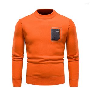 Maglioni da uomo 2023 Inverno Girocollo Maglione a maniche lunghe Moda Tinta unita Pullover lavorato a maglia Outdoor Caldo Formato asiatico