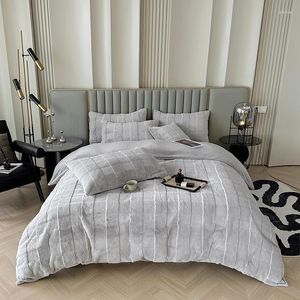 Bedding Sets Super Soft Winter Velvet Fleece Imitation Plush Duvet Cover Set Blanket Bed Sheet Bedspread Pillowcases