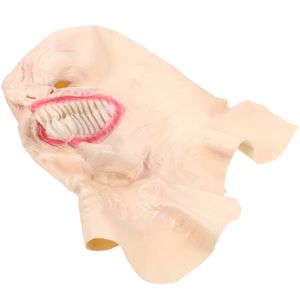 Party Masks Halloween Mask Adult Costume Latex Creep Cosplay Party Clothing Horrific Evil Face Emulsion Person Man Horrible Decor 230905