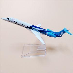 Diecast Model car 16cm Alloy Metal Air AERO MONGOLIA ERJ ERJ145 JU-1800 Airlines Diecast Model Avião Modelo de avião com suporte para presentes de aeronaves 230906