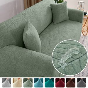 Stol täcker tjocka jacquard soffa täckning för vardagsrum elastiskt vattentätt 1 2 3 4 -sits L -format hörn 230906