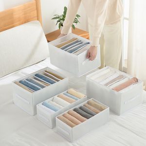 Storage Boxes Bins 3PCs Underwear Box Drawer Organizer Wardrobe Divider Clothes for Jeans T shirt Socks Organizador 230906