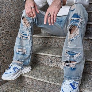 Jeans masculinos retro casual para homens rasgados calças soltas mans high street larga perna carga harajuku y2k calças uso diário moda