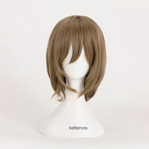 Cosplay peruker persona 5 goro akechi cosplay peruker korta linne mörkgrå värmebeständigt syntetiskt hår peruk cap 230906