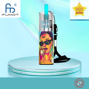 Original Fumot Tornado 10000 plus Puffs Descartáveis Vape Pen Cigarros Eletrônicos 20ml Pod Malha Bobina RGB luz Recarregável Ar-ajustável