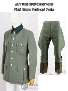 Men's Tracksuits Reproduction German M41 Field grey Officer Wool Blouse Tunic and Trousers Pants 230906