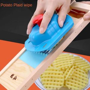 Potato Slicer Cut Potato Grid Artifact Grid Wipe Grid Knife Vegetable Cutter Wave Knife Cut Flower Knife Gadgets Accessories