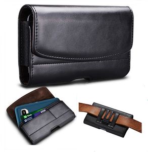 Utomhussportresor Vandring campingfodral Pu Leather Holster Belt Clip Carrying Sleeve Card-spår för 4,0-7,2 tum Telefon iPhone 15 14 13 Samsung S22 Ultra Huawei Moto LG