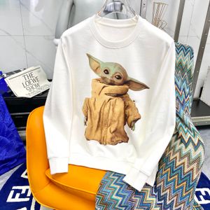 Luxury Polar Autumn and Winter fashion Street cotton sweatshirt pullover Hoodie Breathable men and women alien patterned casual hoodie