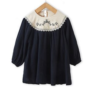 Girl's Dresses Girls Dress Autumn Children Dresses Style Baby Kids Todder Cute Lace Embroidered Princess Party Dress For Girls 230905