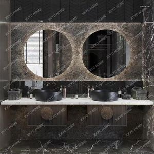 Bathroom Sink Faucets Villa Club High-End Stone Plate Cabinet Wash Basin Pool Washstand Combined Wall Hangings Accessories