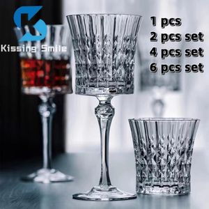 Wine Glasses France Crystal Sparkling Champagne Cocktail Whiskey Clear Cup Party Bar Restaurant Luxury Decorations Sobriety Set 230906