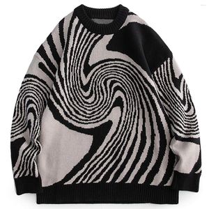 Sweter męski swetr harajuku mężczyzn kobiety sztuka 2023 Zima koreańska moda pullover ponadwymiarowy wełniany jumper ubrania hip -hopowe ubrania