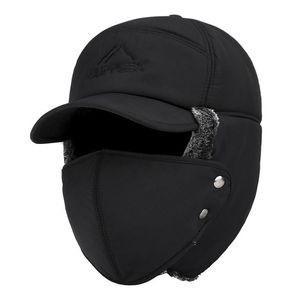 Män hat snapback baseball caps vinter varm tjock solskydd strand hink mode visir vikbar diskett bärbar rese camping293v