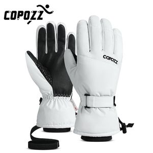 Sports Gloves Copozz Men Women Winter Ski Gloves Waterproof Ultralight Snowboard Gloves Motorcycle Riding Snow Keep Warm Windproof Gloves 230906