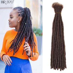 Bulks de cabelo humano genuíno artesanal dreadlocks extensões de cabelo sintético reggae peruca crochê trança cabelo para mulheres afro e homens cabelo expo cidade 230906