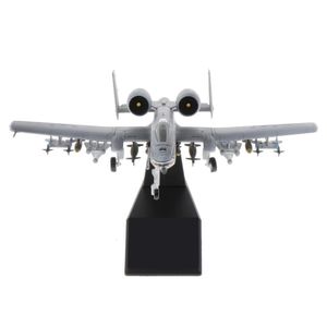 DIECAST Model Car 1100 A 10 Attack Diecast Model Airplane Display Stand Office Decor 230906