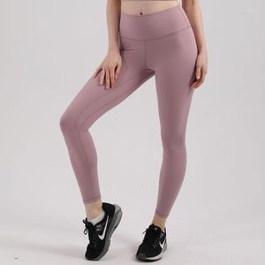 Pantaloni attivi Yoga Donna Vita alta Sollevamento fianchi Outdoor Corsa Stretto Elastico Piede piccolo Sport Qualità Nude Feel Fitness