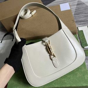 2024 New luxury high quality handbag Factory direct sales Jackie's underarm is casual and versatile. Smooth solid leather one crossbody carrying for women