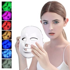 Ansiktsvårdsenheter LED Mask Skin Care Machine 7 Färger Lättemitterande diod Beauty Equipment Face Whitening Skin Rejuvenation Device 230905