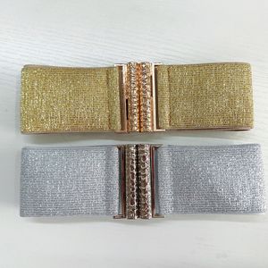 SISHION 2023 модные золотые серебряные ремни для женщин SCB0319 эластичные поясные ремни поясные корсеты аксессуар