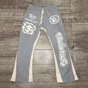 Męskie spodnie Y2K Vintage Men Men Streetwear Oversize worka piekielna Star proste spodnie Joggers Hellstar Sweatpant Alt Ubrania 230906