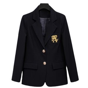 Kvinnors kostymer blazrar blandar blazers feminino för traf kvinna highend brev broderad kostym toppar temperament elegant affär zevity kvinnor kläder 230906