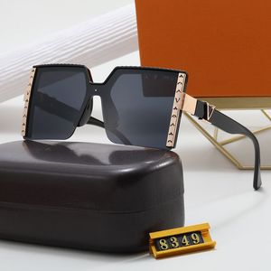 Óculos de sol de designer de luxo lentes quadradas óculos de sol transparentes com estojo design personalizado óculos de sol para dirigir viagens praia desgaste