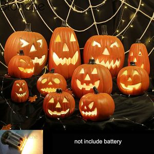 その他のイベントパーティーサプライハロウィーンカボチャのLEDライトランプクリエイティブランタンホームプロップ