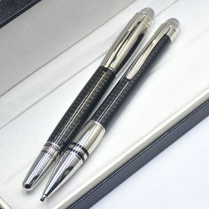 Top High quality Black Carbon fiber Rollerball pen Ballpoint pen stationery office business supplies Wriitng Smooth options Pens