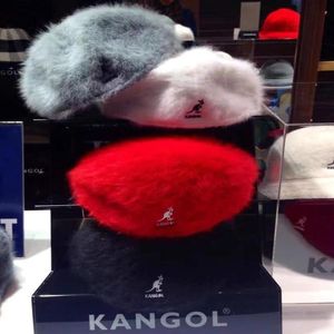 Berets Literary British Style Quality Retro Lovers Winter Mens Womens Kangarool Hat Angora Fur Street Fashion Drawer Cap238M