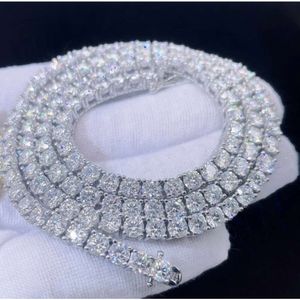 Luxur 3mm 4mm 5mm VVS Lab Diamond Chain Jewelry Tennis Necklace For Valentine's Day Gift Ideas 2023