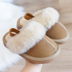 Slipper Winter Children's Plush Shoes Fashion Versatile Slippers Girls Wear Casual Cotton Baby