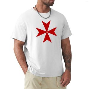 Herren Polos Malteserkreuz – Tempelritter Heiliger Gral – Die Kreuzzüge T-Shirt Vintage T-Shirt Custom Shirts Langarm