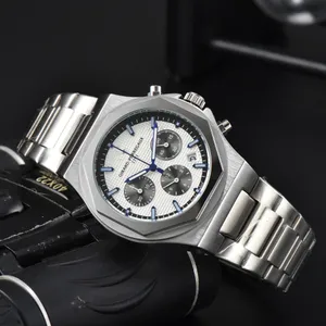 GP 1791 Wrist Watches for Mens calendar Watches All Dial Work Quartz Watch High Quality Top Luxury Brand Chronograph Clock men FashionSteel Belt Type