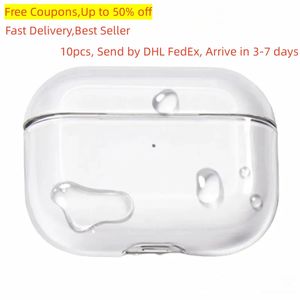 För AirPods Pro 2 Bluetooth -hörlurar Tillbehör Max hörlurar AirPod Solid Silicone Cover Wireless Earphone Water Proof Sock Proof Case