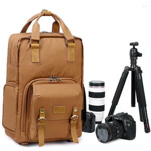 Rucksack Schneller Zugriff Outdoor-Pografie Reisen Wasserdichte DSLR-Kamerataschen Eleganter Damen-Herren-Rucksack mit Stativhalter