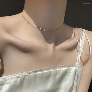 Catene Moda Y2K Collana con ciondolo a forma di cuore d'amore per le donne Egirl Cute Party Jewely Choker regalo Dz061